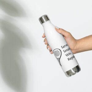 Serve | Smash | Win | Repeat - Stainless steel water bottle