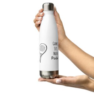 Game | Set | Match | Padel - Stainless steel water bottle
